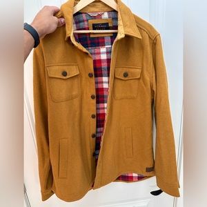 The Normal Brand Mustard Jacket w/ Flannel inside size Large